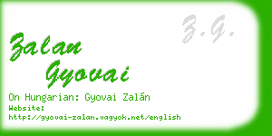 zalan gyovai business card